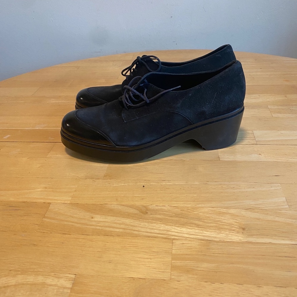 Robert Clergerie Suede Voel Platform Oxfords Size 10 - Picture 2 of 12